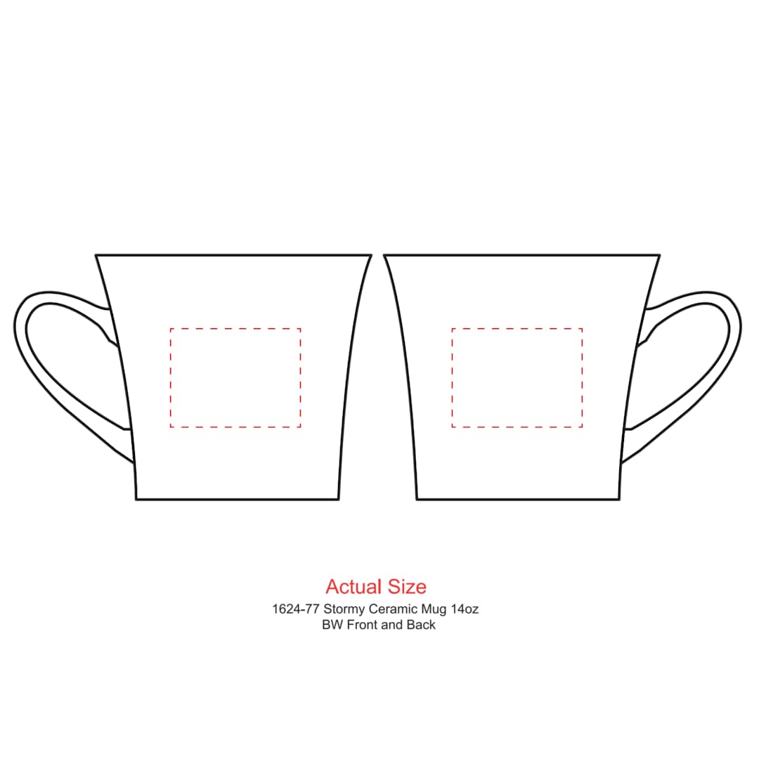 Stormy Ceramic Mug 12oz - 1624-77 Blue