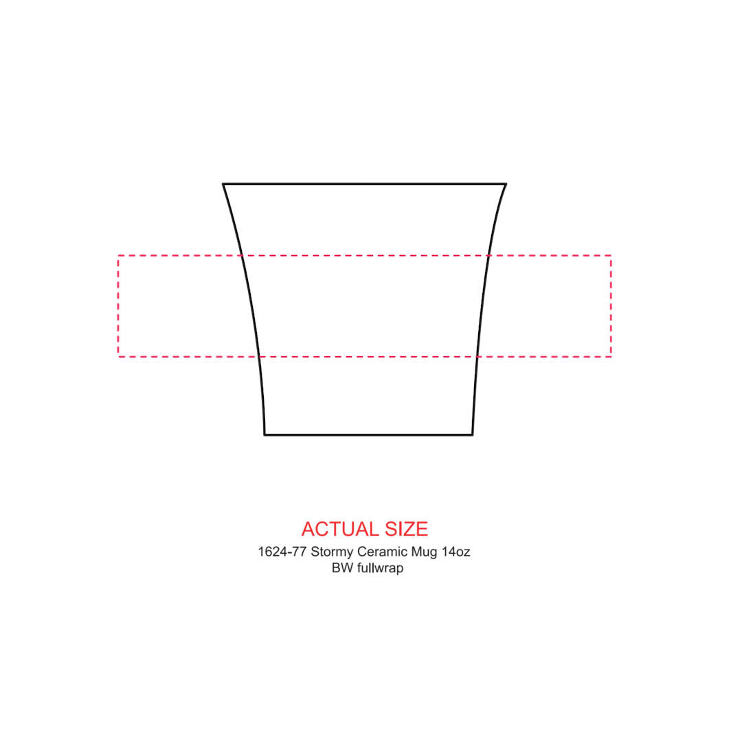 Stormy Ceramic Mug 12oz - 1624-77 Blue