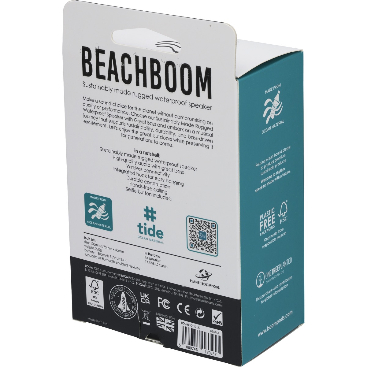 Boompods Haut-parleur 5W Boompods™ Beachboom - EL216 Black