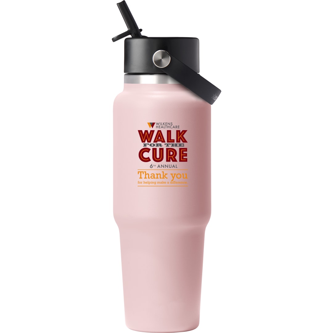 Hydro Flask Hydro Flask® Travel Bottle w/ Flex Straw Cap 32oz - 1601-82 Pink