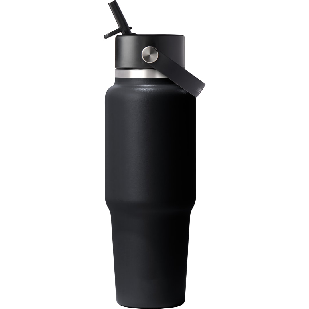 Hydro Flask Hydro Flask® Travel Bottle w/ Flex Straw Cap 32oz - 1601-82 Black