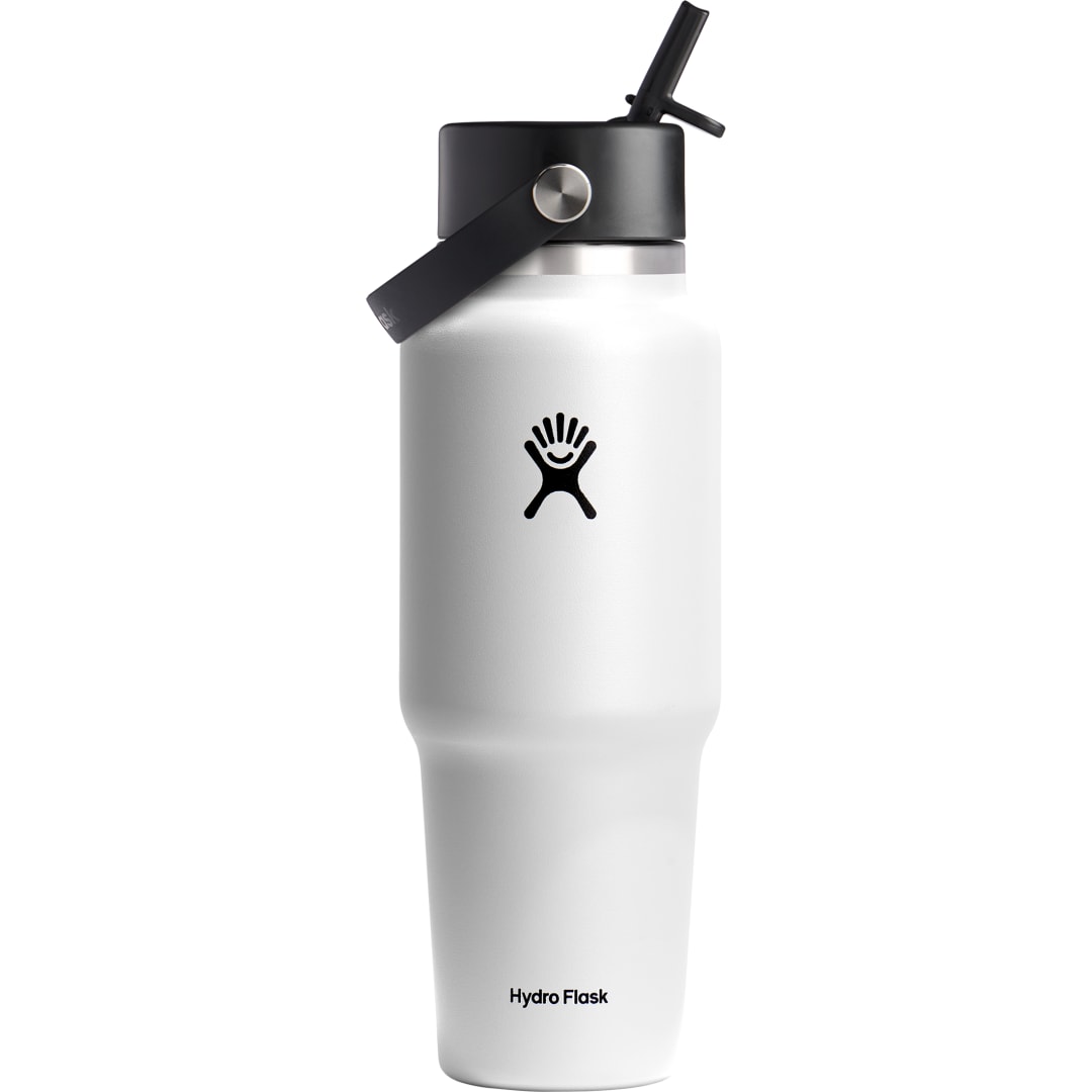 Hydro Flask Hydro Flask® Travel Bottle w/ Flex Straw Cap 32oz - 1601-82 White