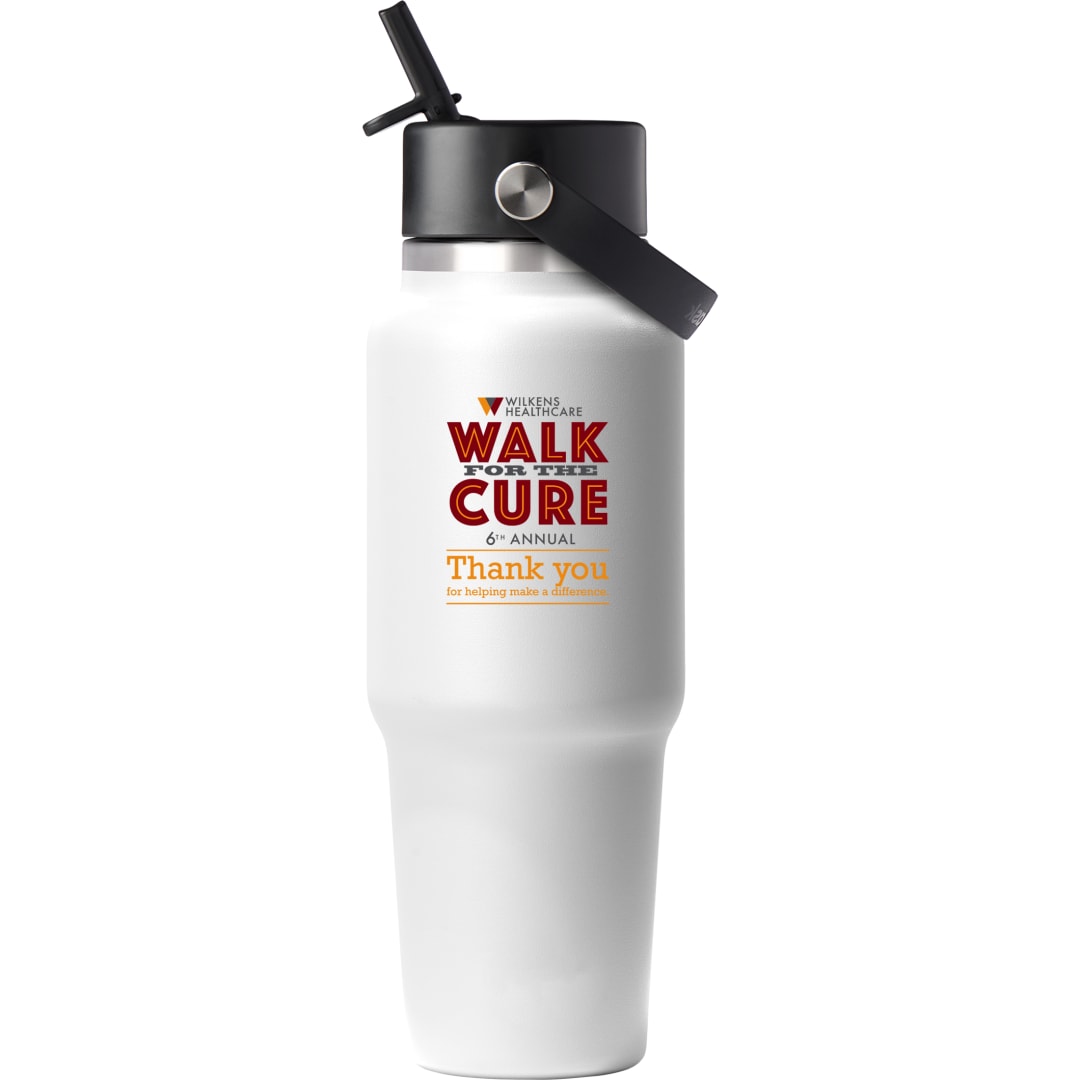 Hydro Flask Hydro Flask® Travel Bottle w/ Flex Straw Cap 32oz - 1601-82 White