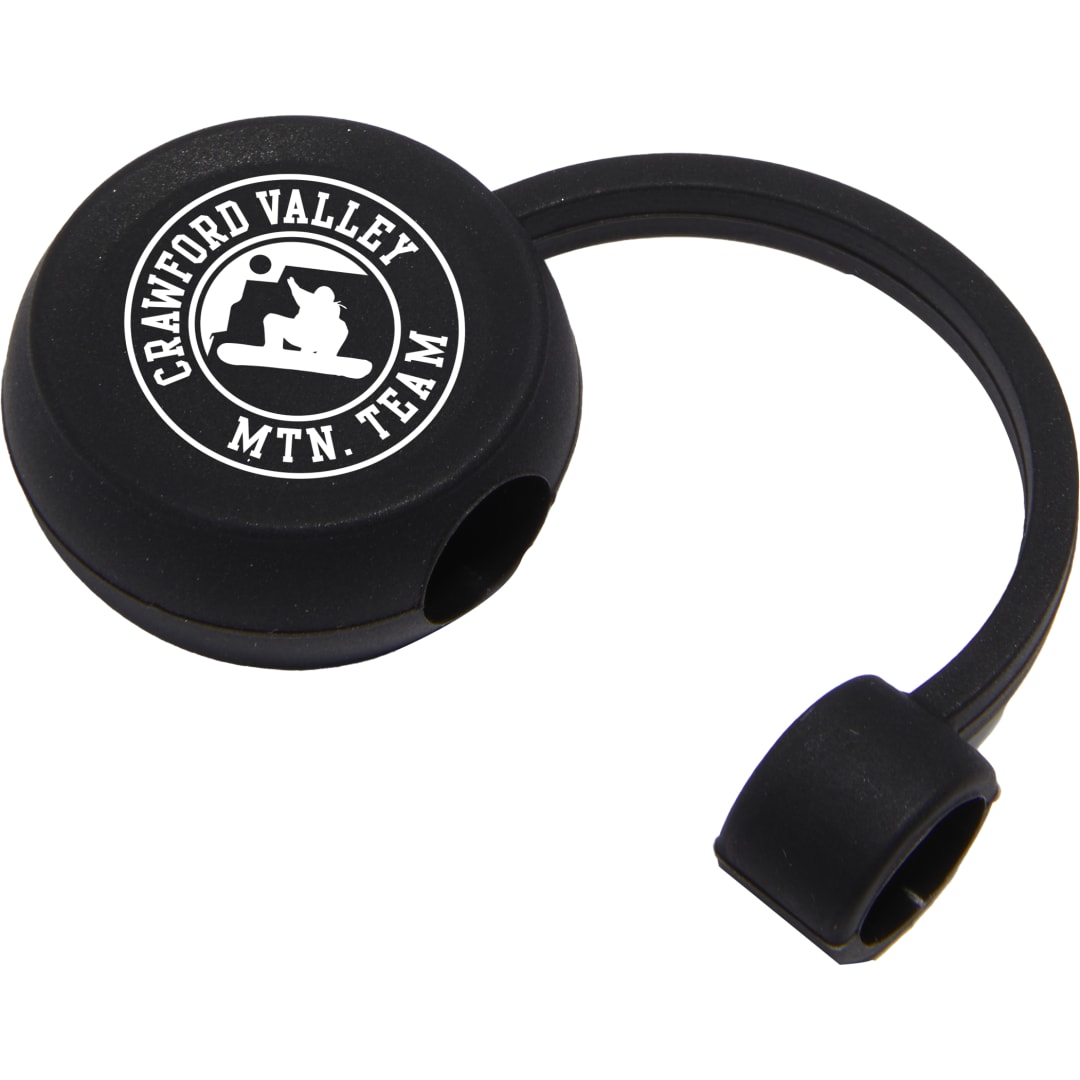 Recycled Silicone Straw Topper - 1602-15 Black