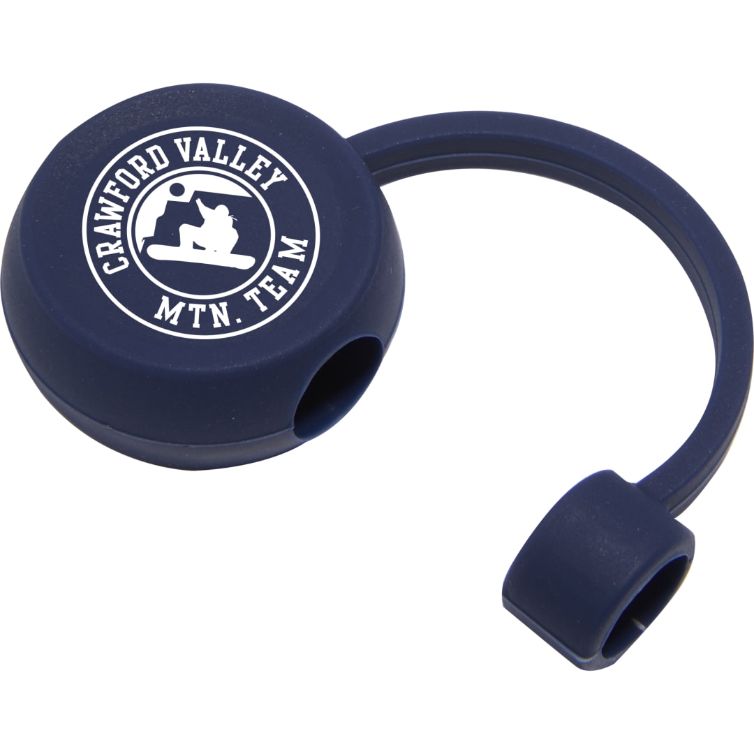 Recycled Silicone Straw Topper - 1602-15 Blue