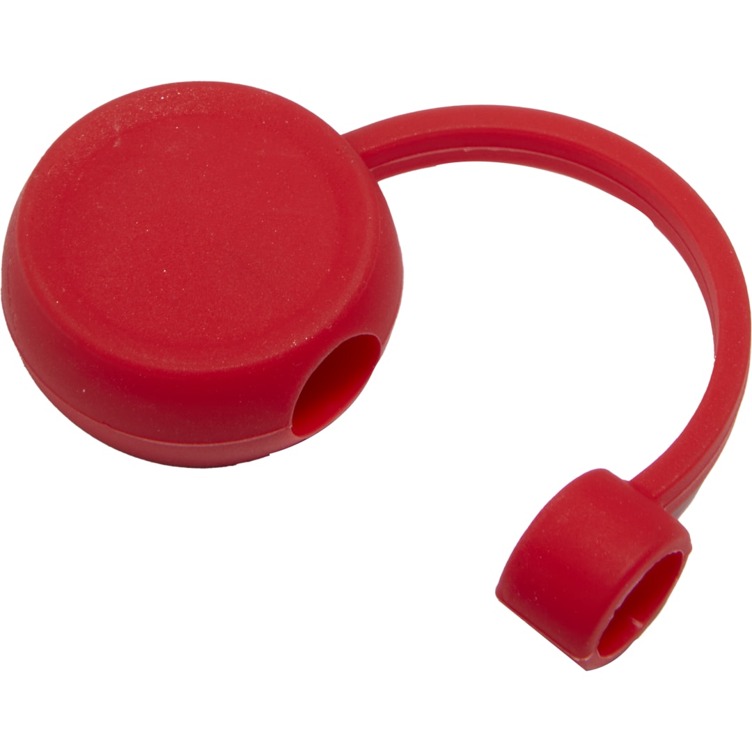 Recycled Silicone Straw Topper - 1602-15 Red