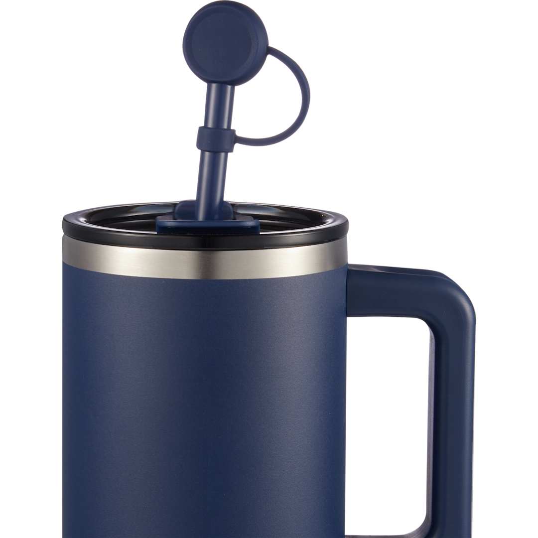 Recycled Silicone Straw Topper - 1602-15 Blue