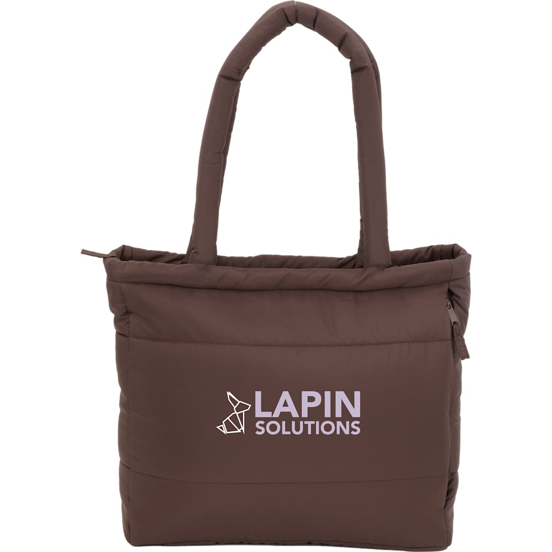 Puffer Recycled 15&quot; Laptop Tote - 2301-56 Brown