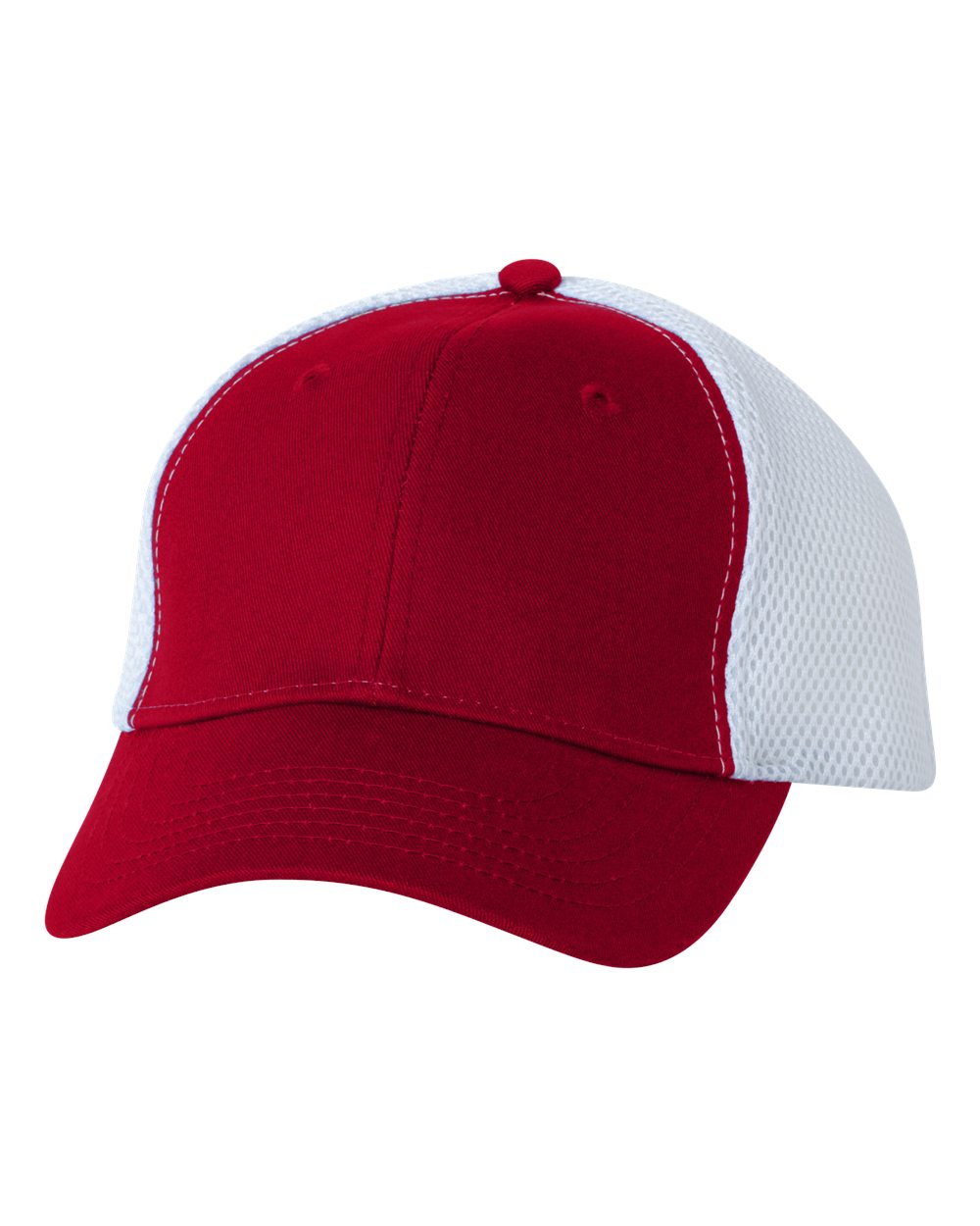 Valucap Spacer Mesh-Back Cap - 3200 Red- White