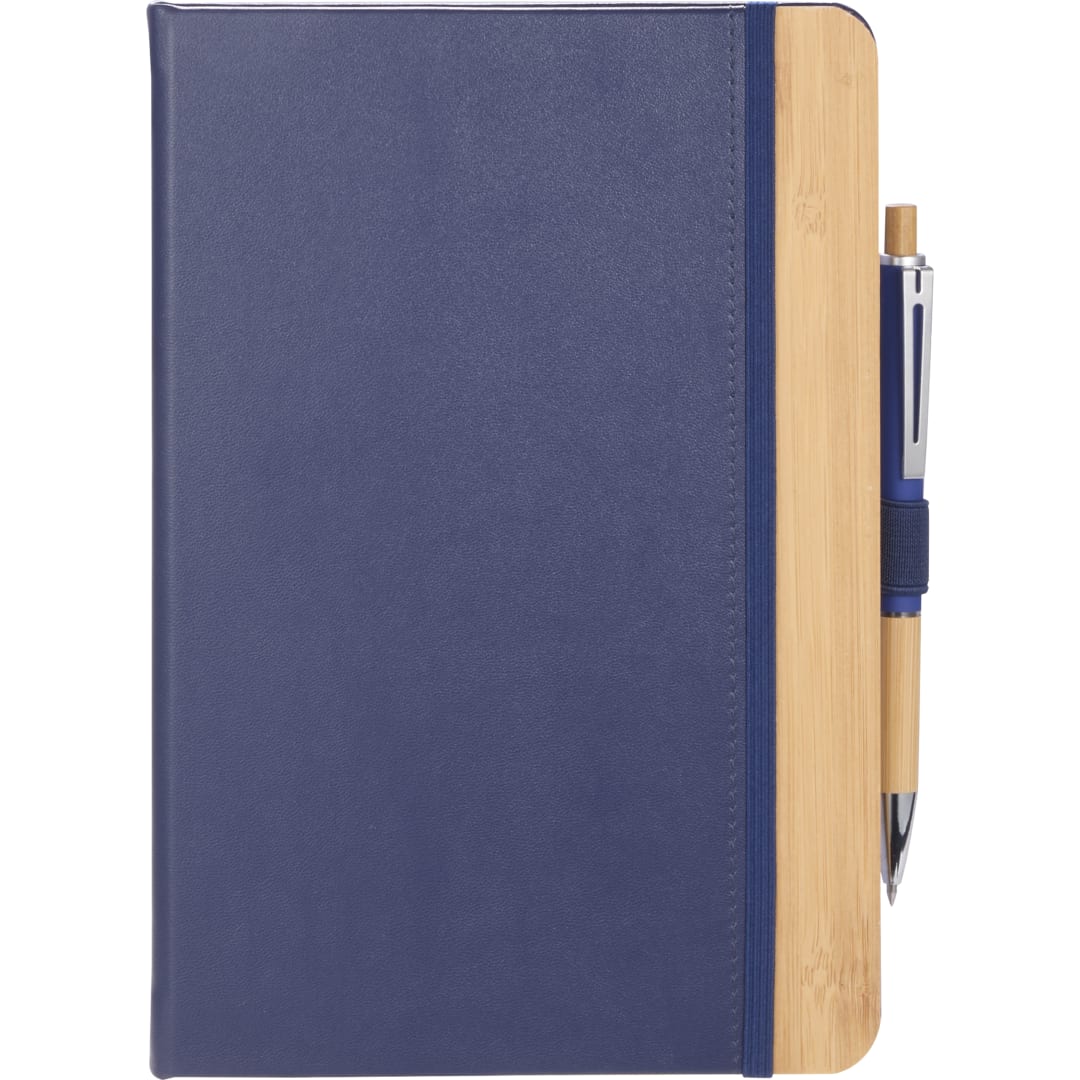 5.5” x 8.5” FSC&#174; Recycled Kia Bamboo Journal - 2900-54 Blue