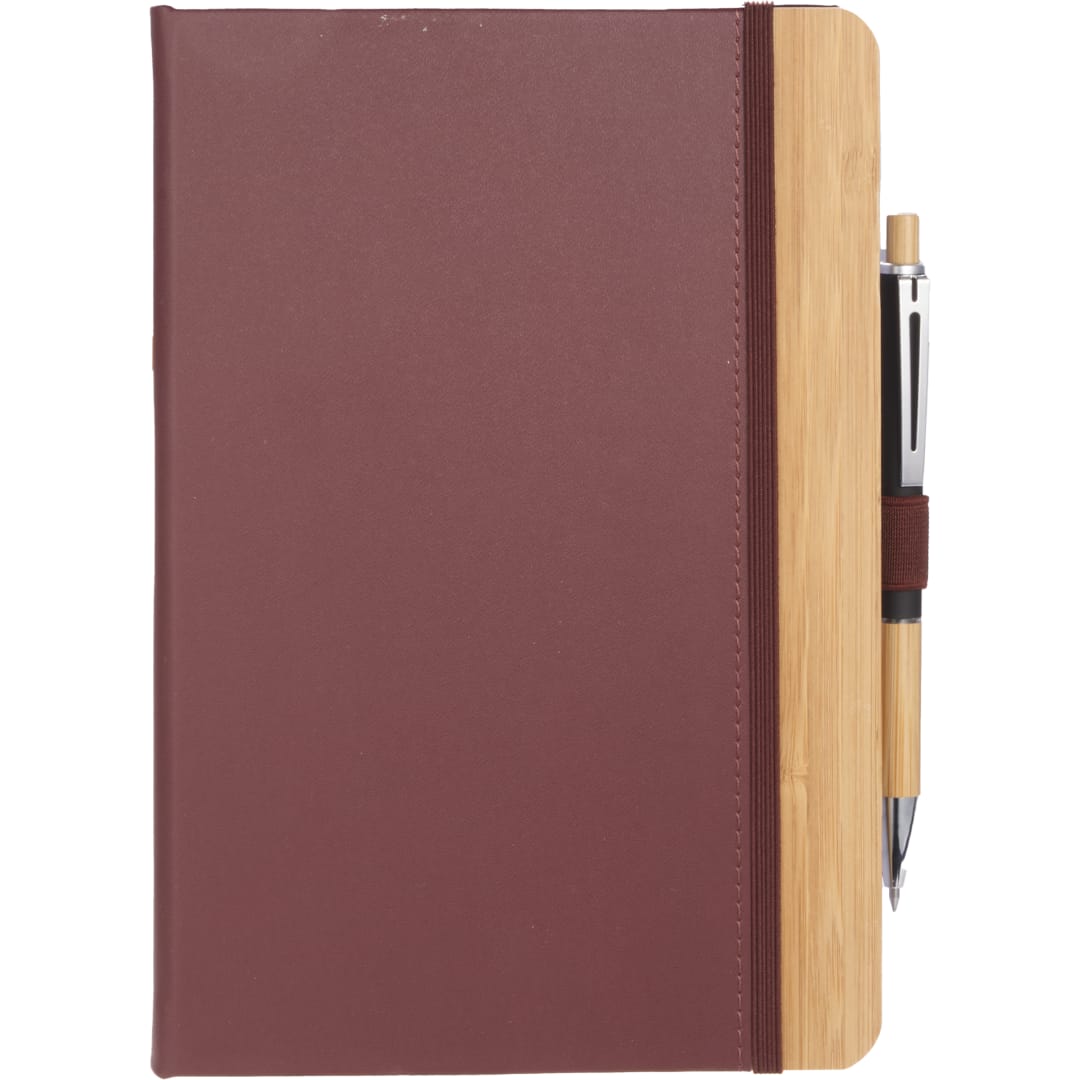 5.5” x 8.5” FSC&#174; Recycled Kia Bamboo Journal - 2900-54 Orange