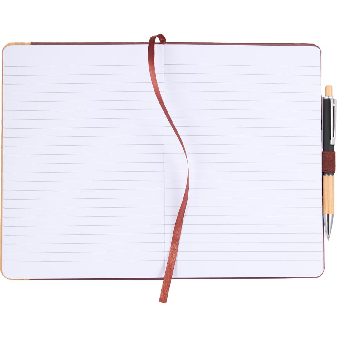 5.5” x 8.5” FSC&#174; Recycled Kia Bamboo Journal - 2900-54 Orange