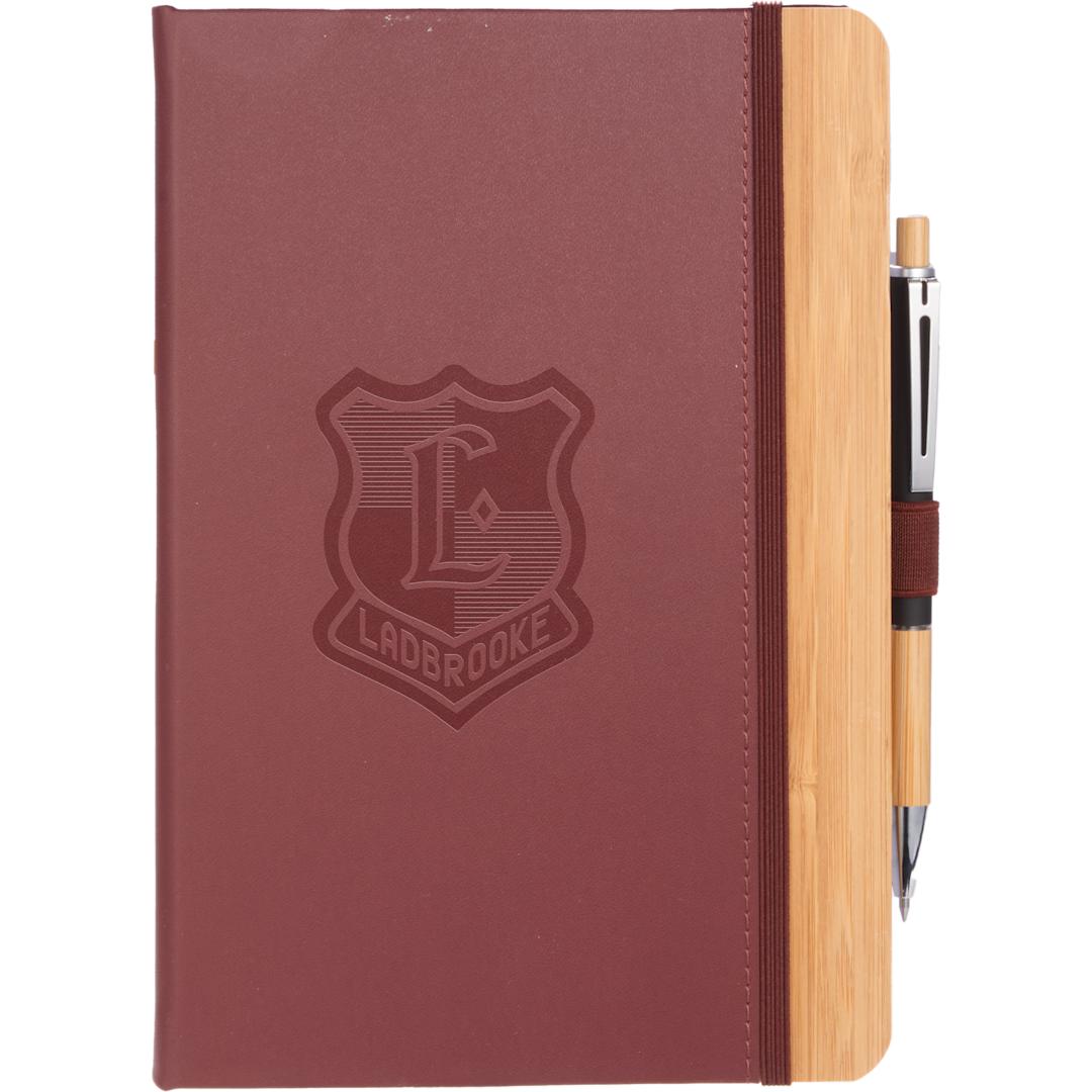 5.5” x 8.5” FSC&#174; Recycled Kia Bamboo Journal - 2900-54 Orange