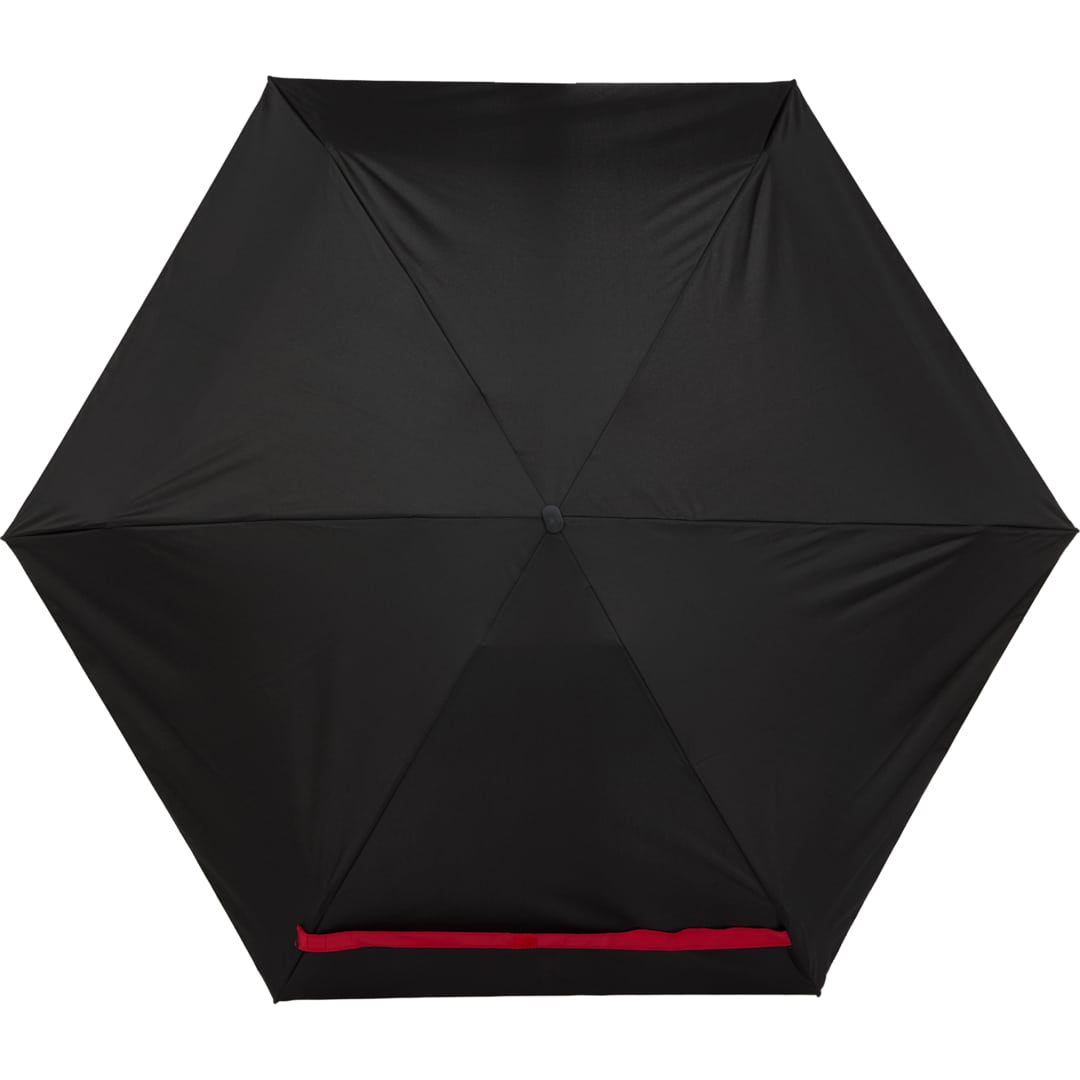 37&quot; Compact Travel Umbrella With Case - 5050-05 Red