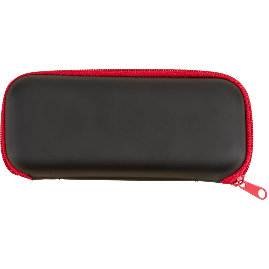 37&quot; Compact Travel Umbrella With Case - 5050-05 Red