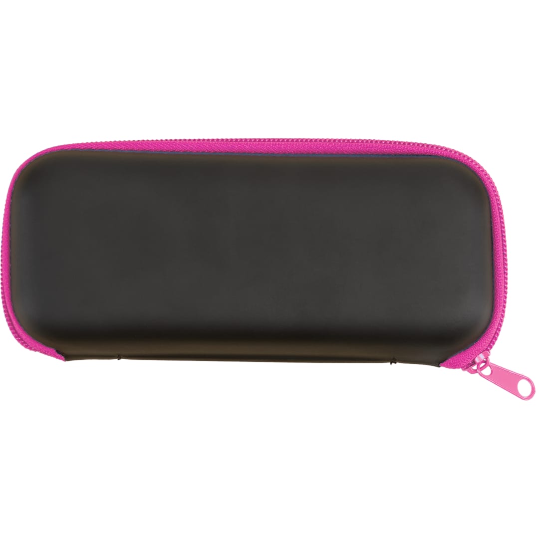 37" Compact Travel Umbrella With Case - 5050-05 Pink