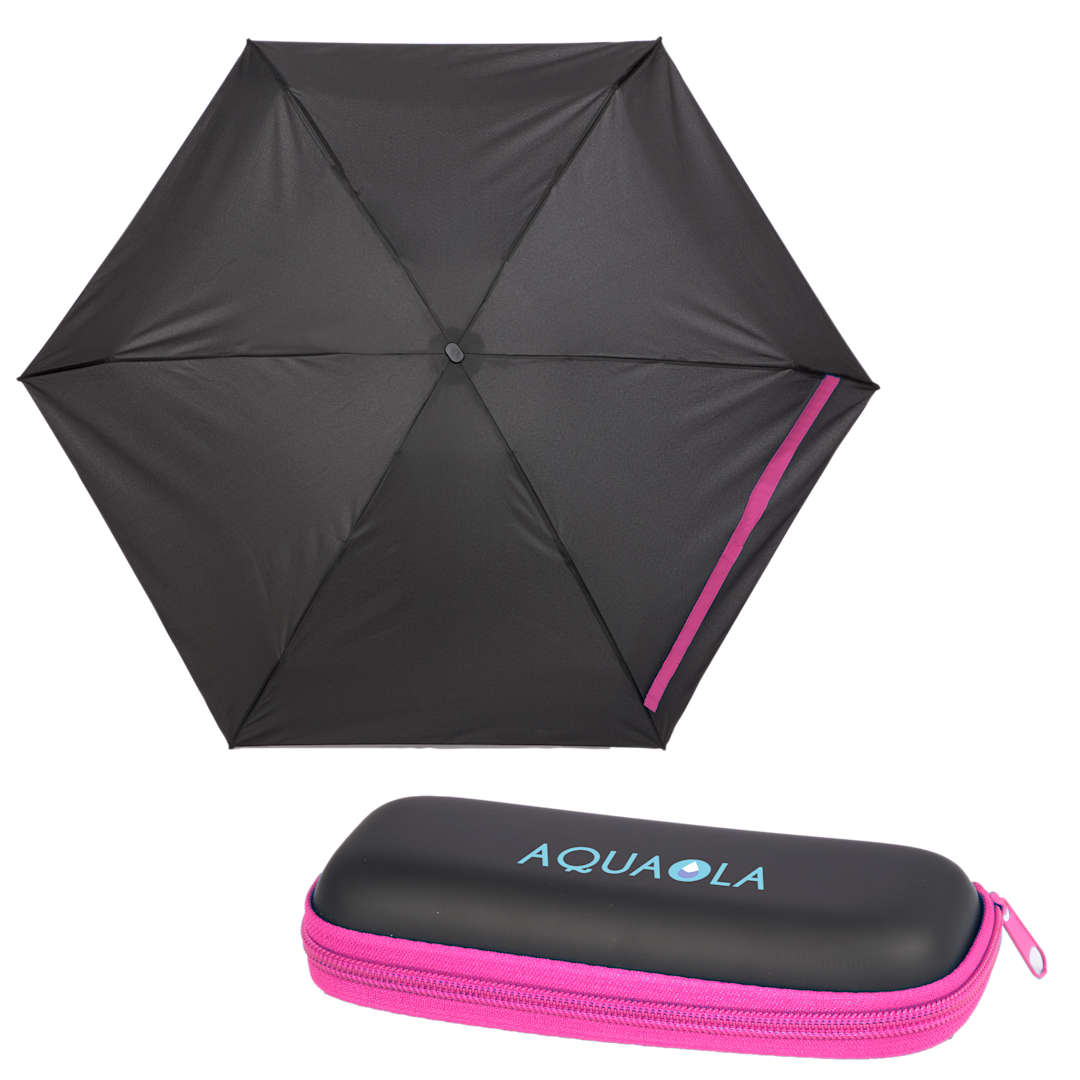 37" Compact Travel Umbrella With Case - 5050-05 Pink