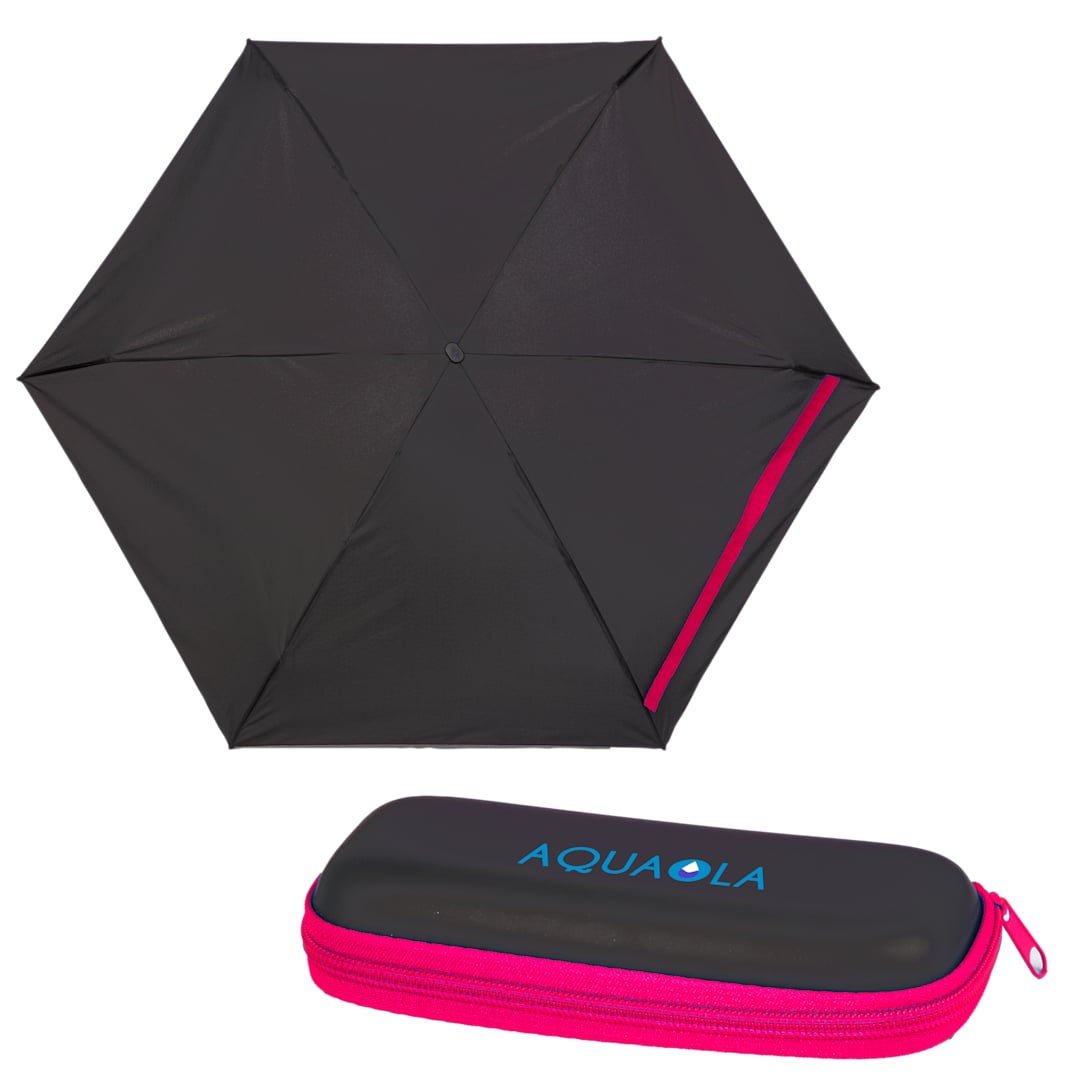 37" Compact Travel Umbrella With Case - 5050-05 Pink