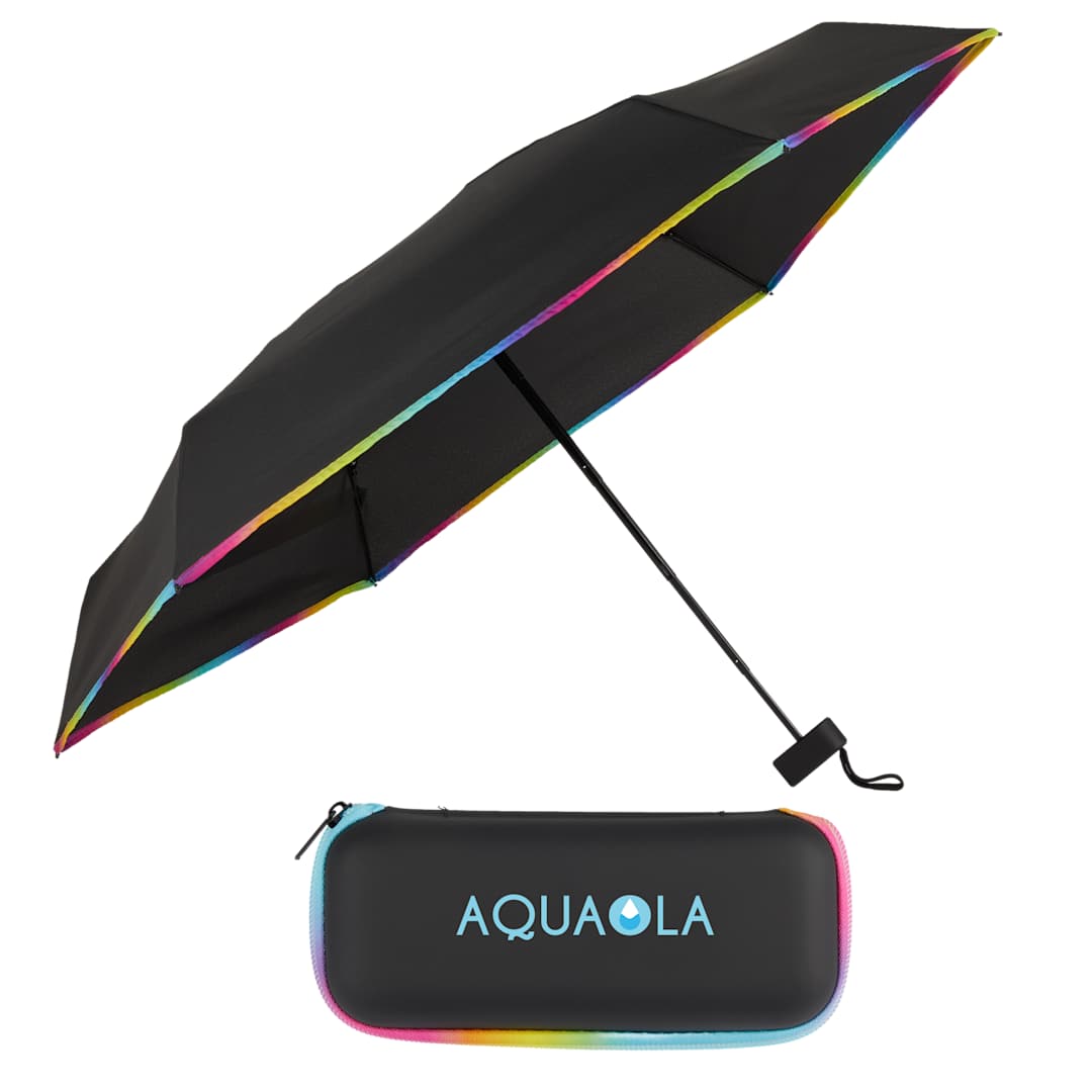 37" Compact Travel Umbrella With Case - 5050-05 Pink