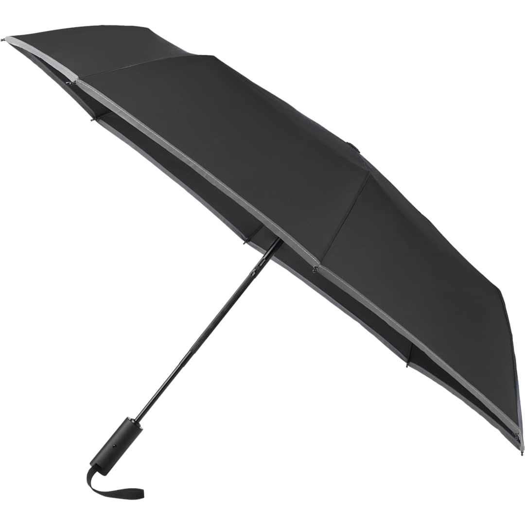 48" RPET Umbrella w/ Reflective Trim - 5050-08 Black