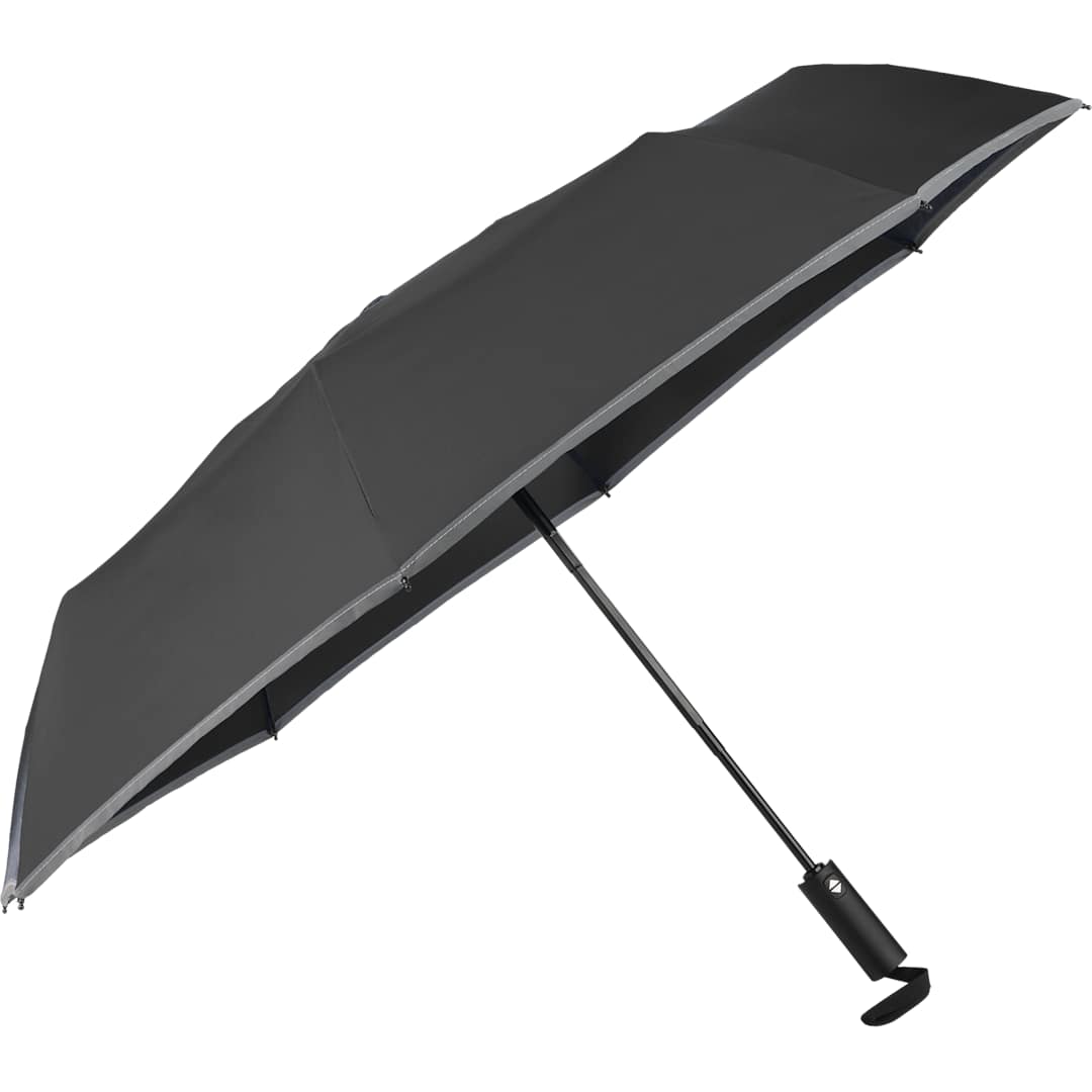48" RPET Umbrella w/ Reflective Trim - 5050-08 Black