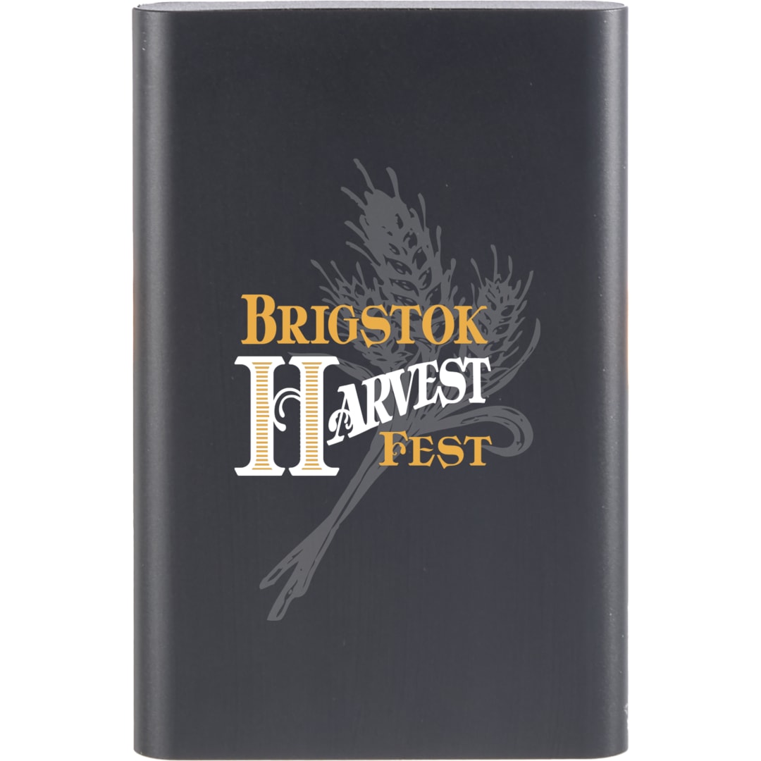 UL Listed Exo Recycled Aluminum 5000 mAh Power Ban - 7122-10 Black