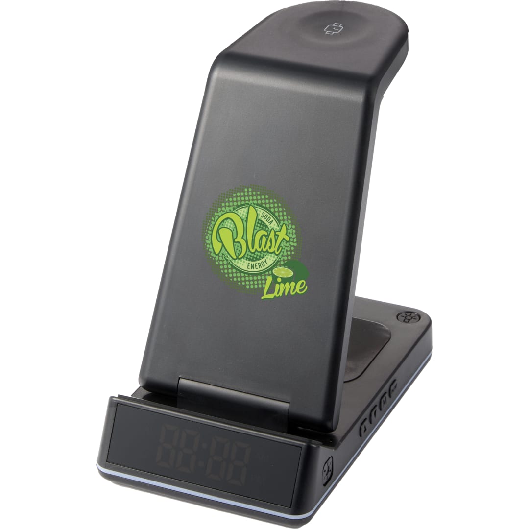 TriCharge Plus 3-IN-1 Qi Wireless Charging Stand - 7143-66 Black