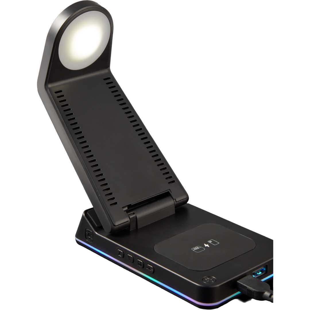 TriCharge Plus 3-IN-1 Qi Wireless Charging Stand - 7143-66 Black