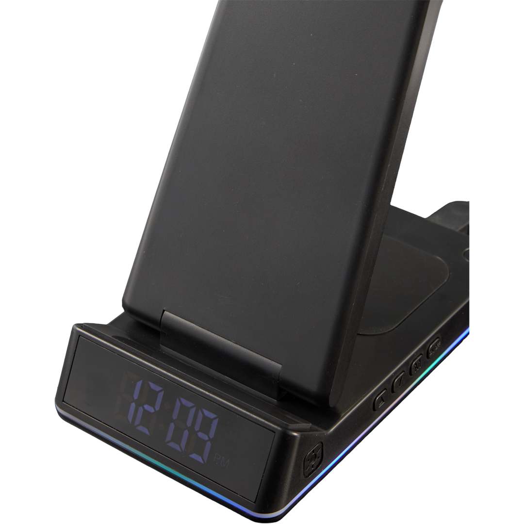 TriCharge Plus 3-IN-1 Qi Wireless Charging Stand - 7143-66 Black