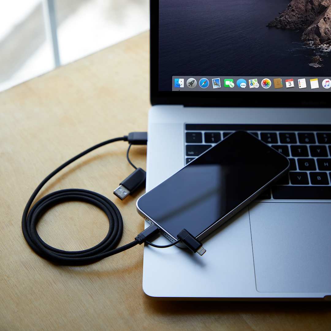 Boost 5-in-1 Long 65W PD Charging Cable - 7143-67 Black