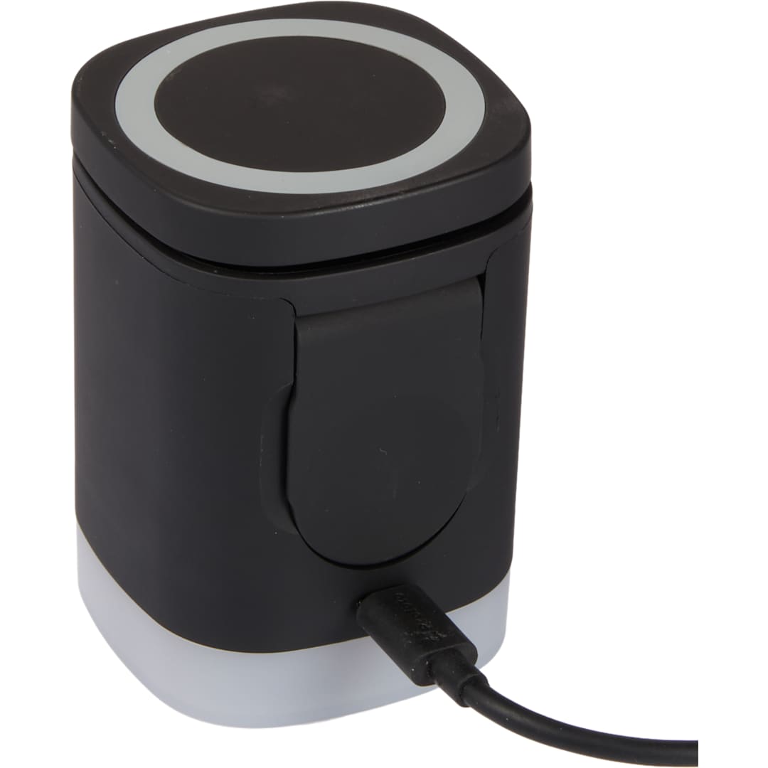 Glow 3-in-1 15W MagClick™ Wireless Charging Stand - 7143-71 Black