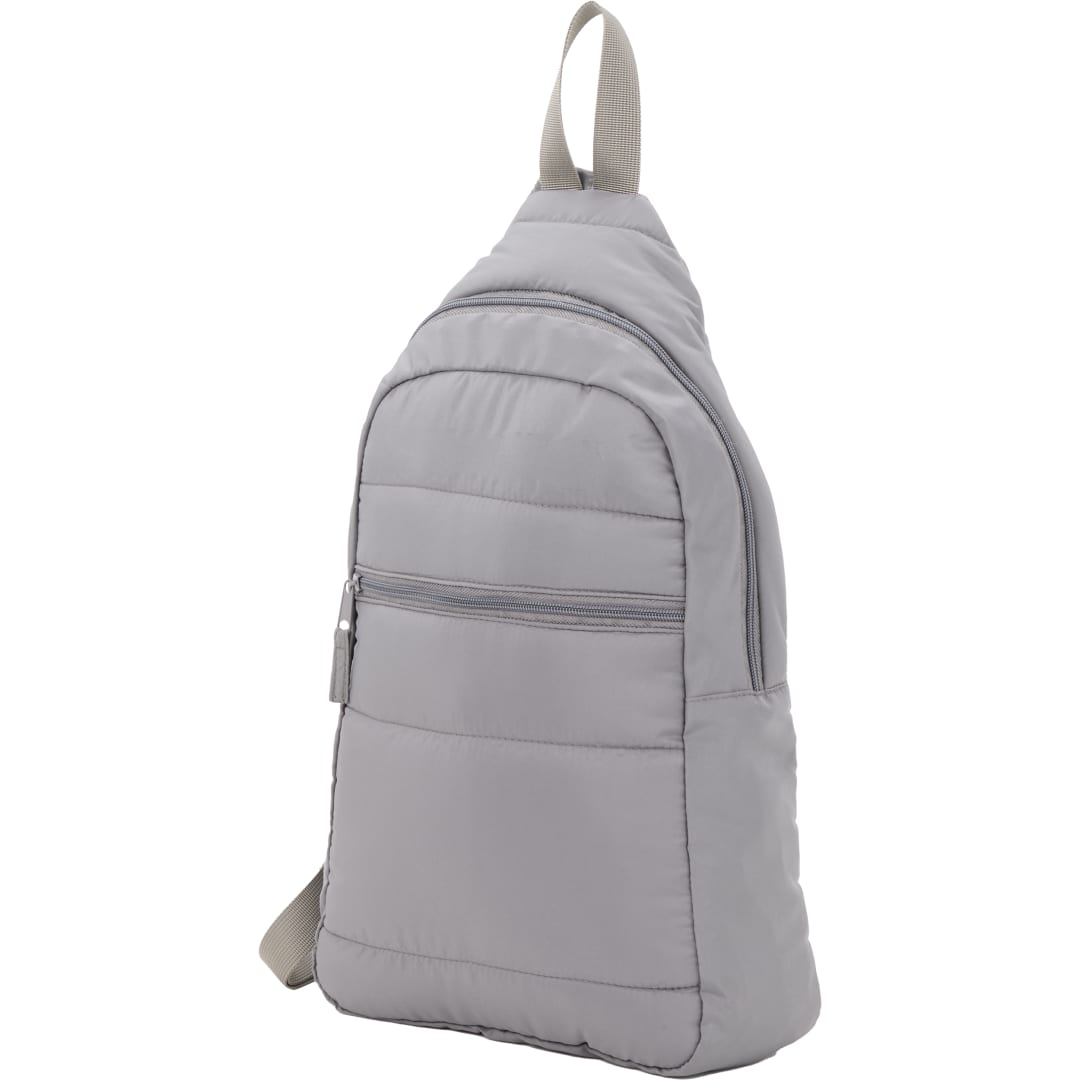 Puffer Recycled Sling Backpack - 9898-11 Gray