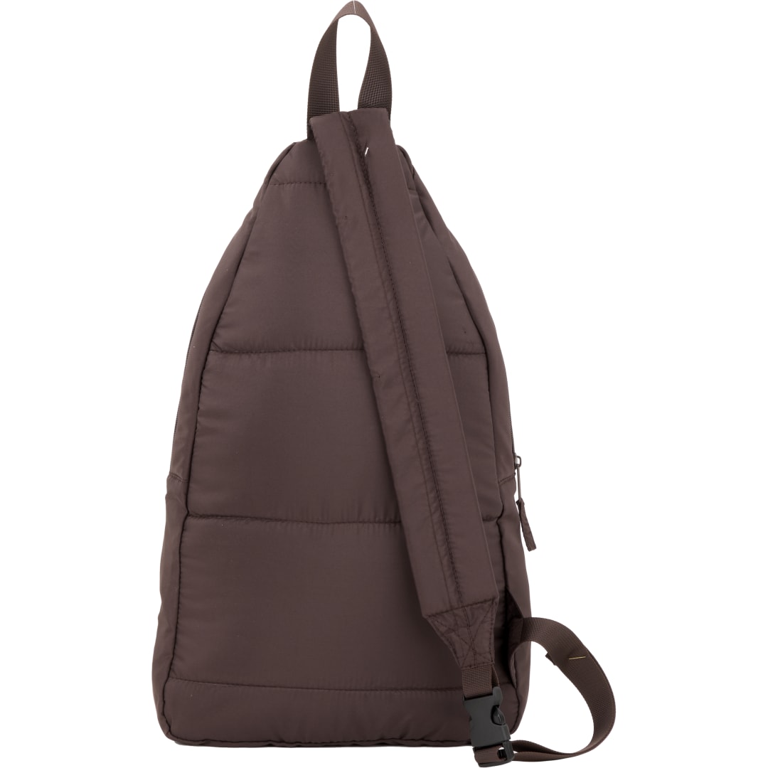 Puffer Recycled Sling Backpack - 9898-11 Brown
