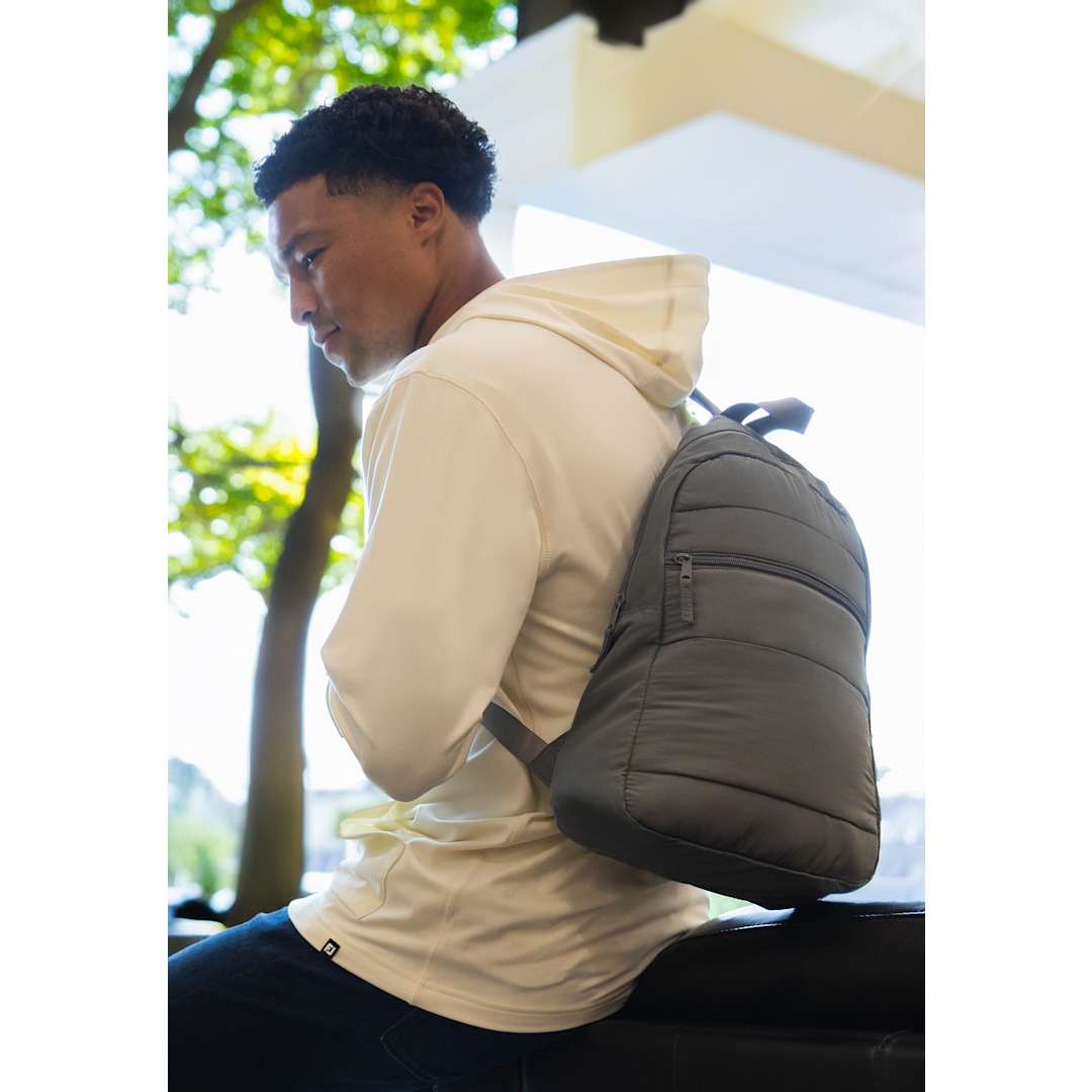 Puffer Recycled Sling Backpack - 9898-11 Gray
