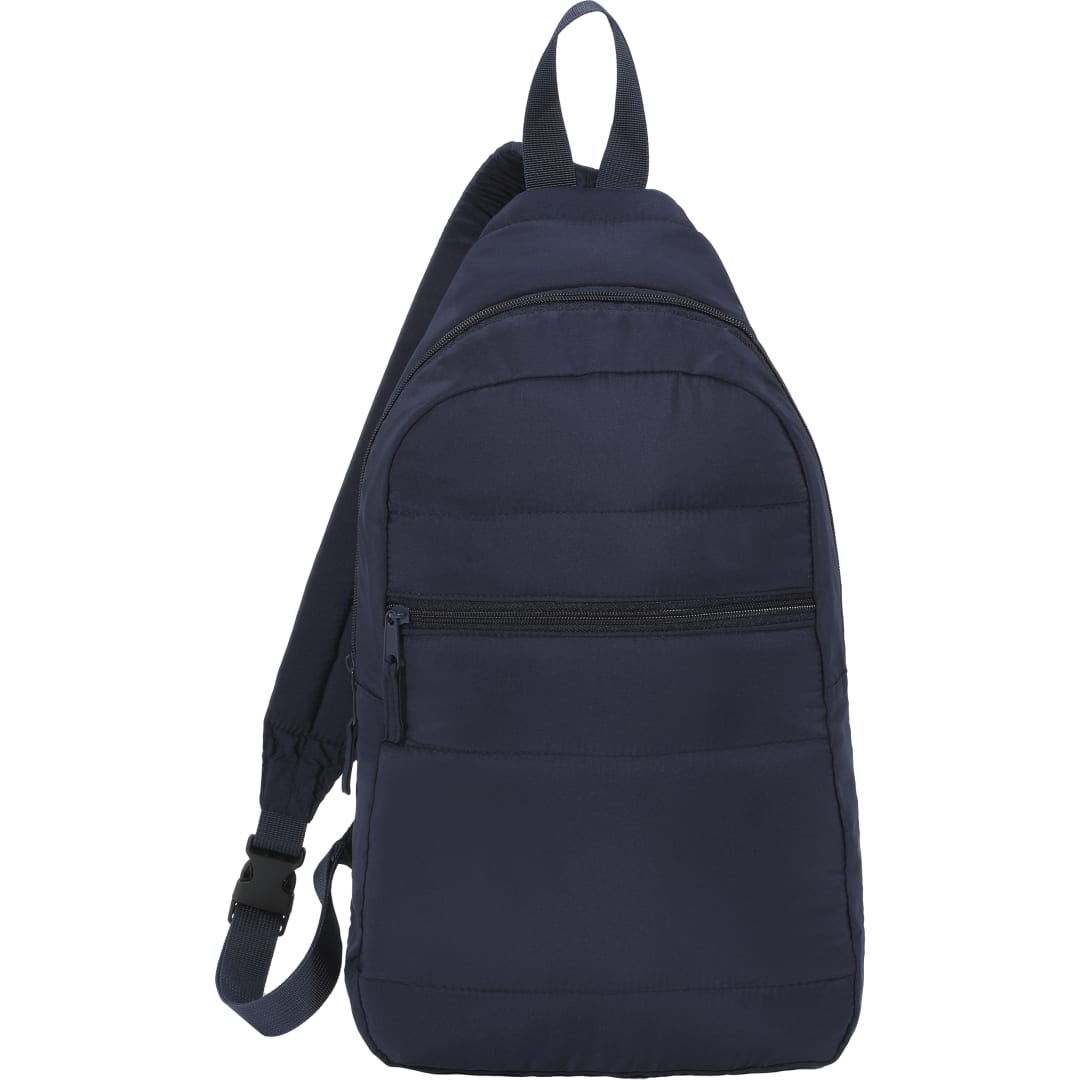 Puffer Recycled Sling Backpack - 9898-11 Blue