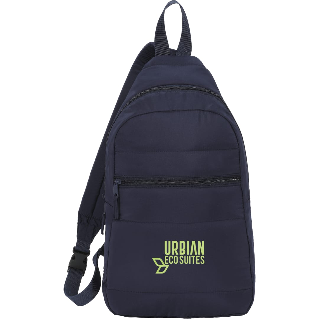 Puffer Recycled Sling Backpack - 9898-11 Blue