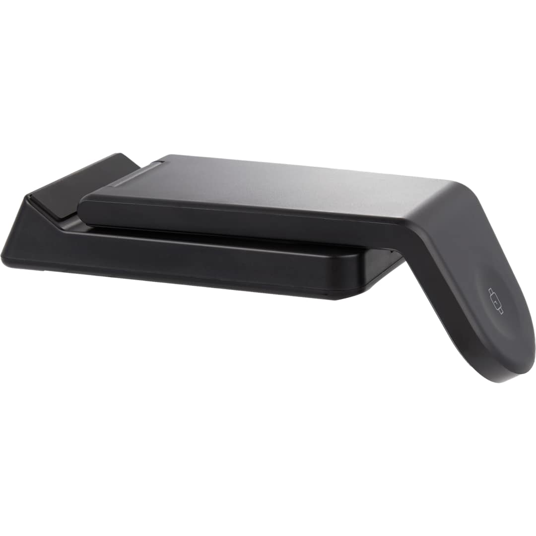 TriCharged 3-in-1 15W Wireless Charging Stand - SM-2844 Black