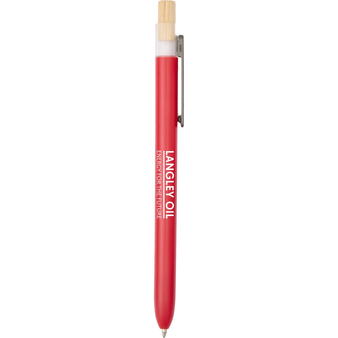 Paige Recycled Ocean Bound Plastic Pen - SM-5201 Red