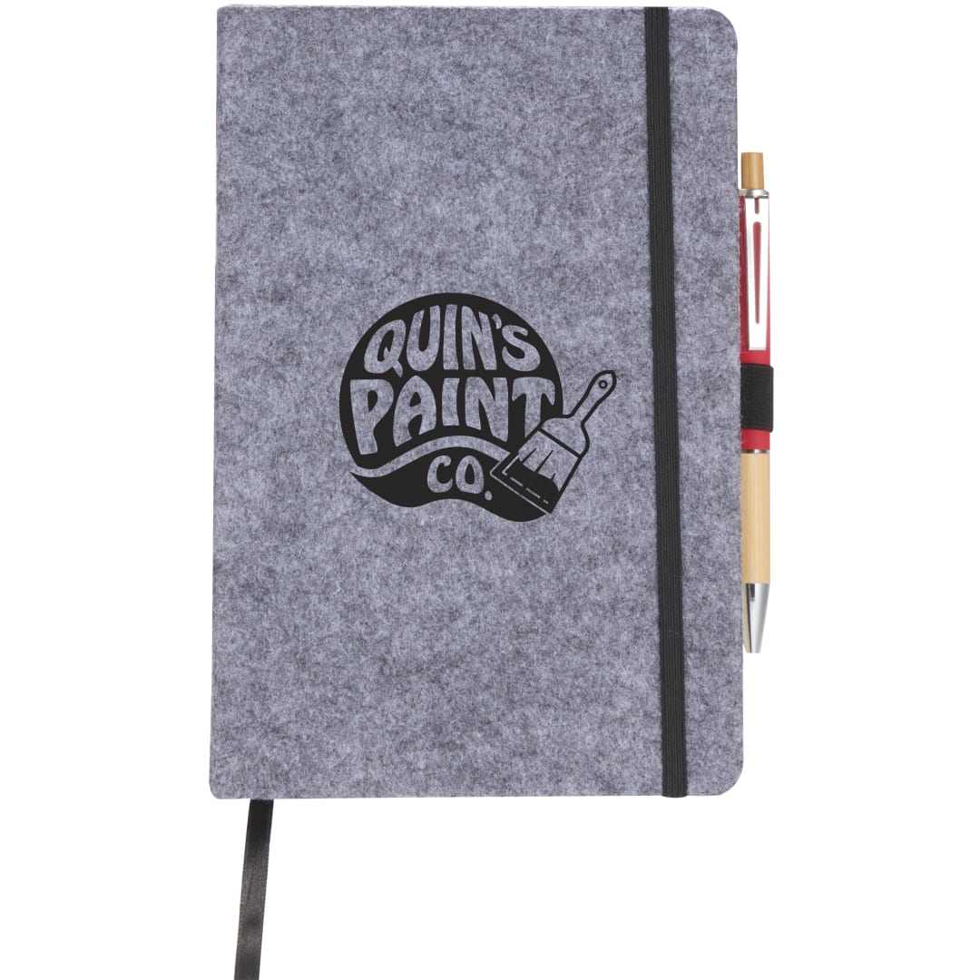 The Goods THE GOODS™ 8&quot; x 5.5&quot; Recycled Felt Bound Notebook - SM-5297