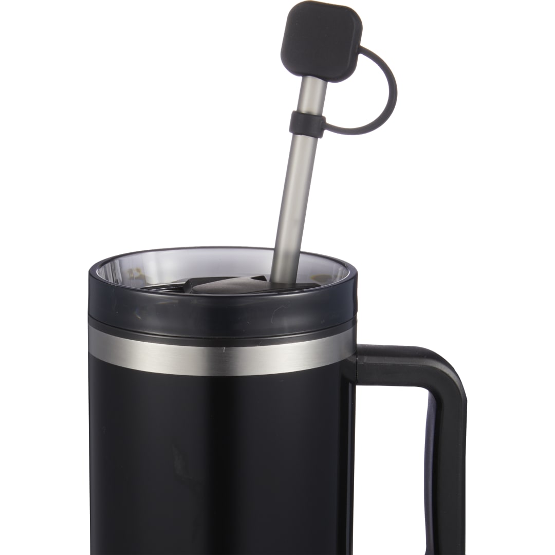 Silicone Straw Topper - SM-6967 Black