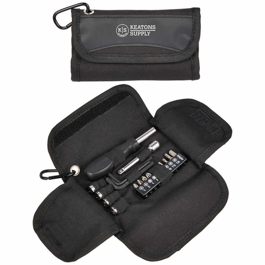 19-Piece Tool Set with rPET Case - SM-9563 Black