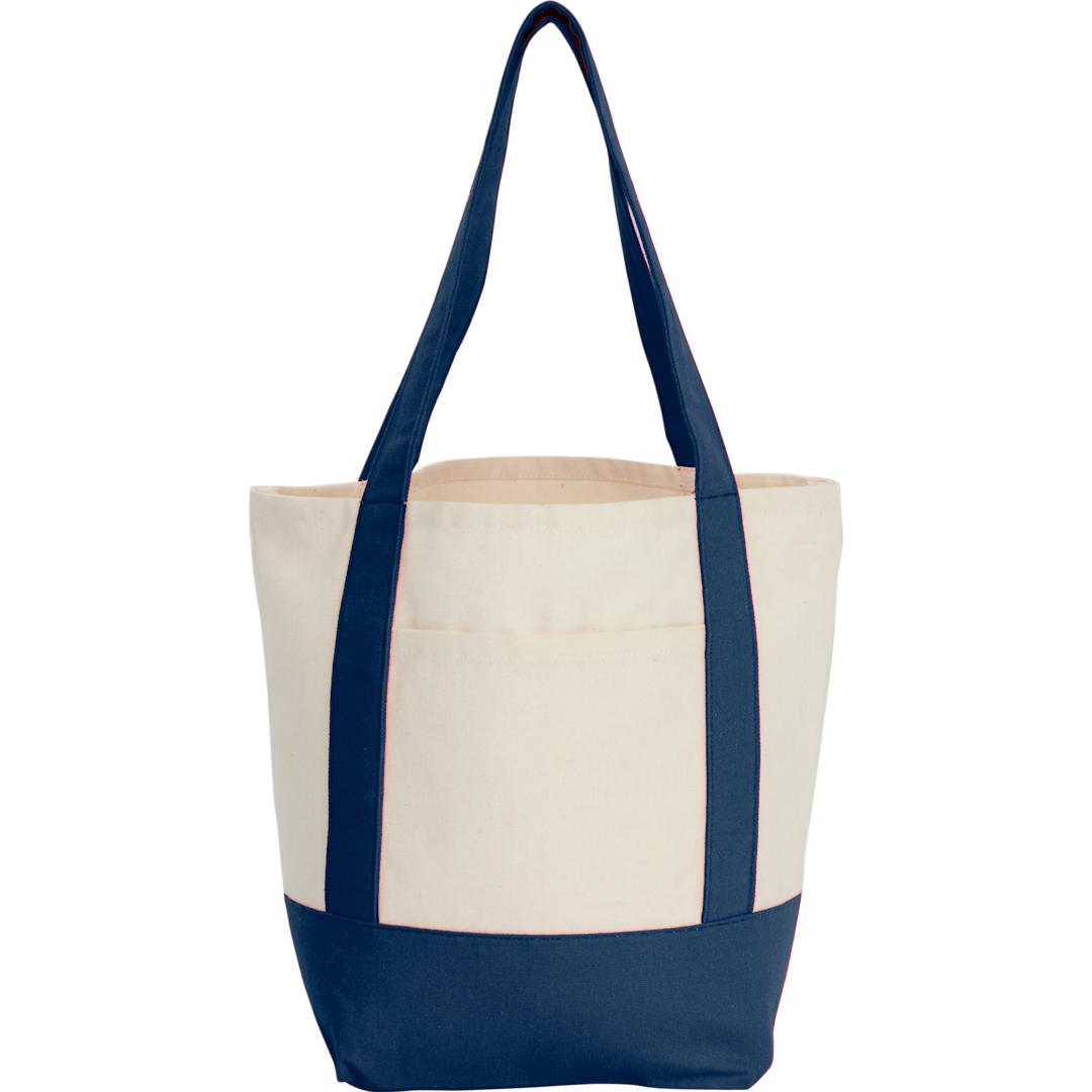 Mini Recycled 8oz Cotton Canvas Tote - 7901-55 Blue