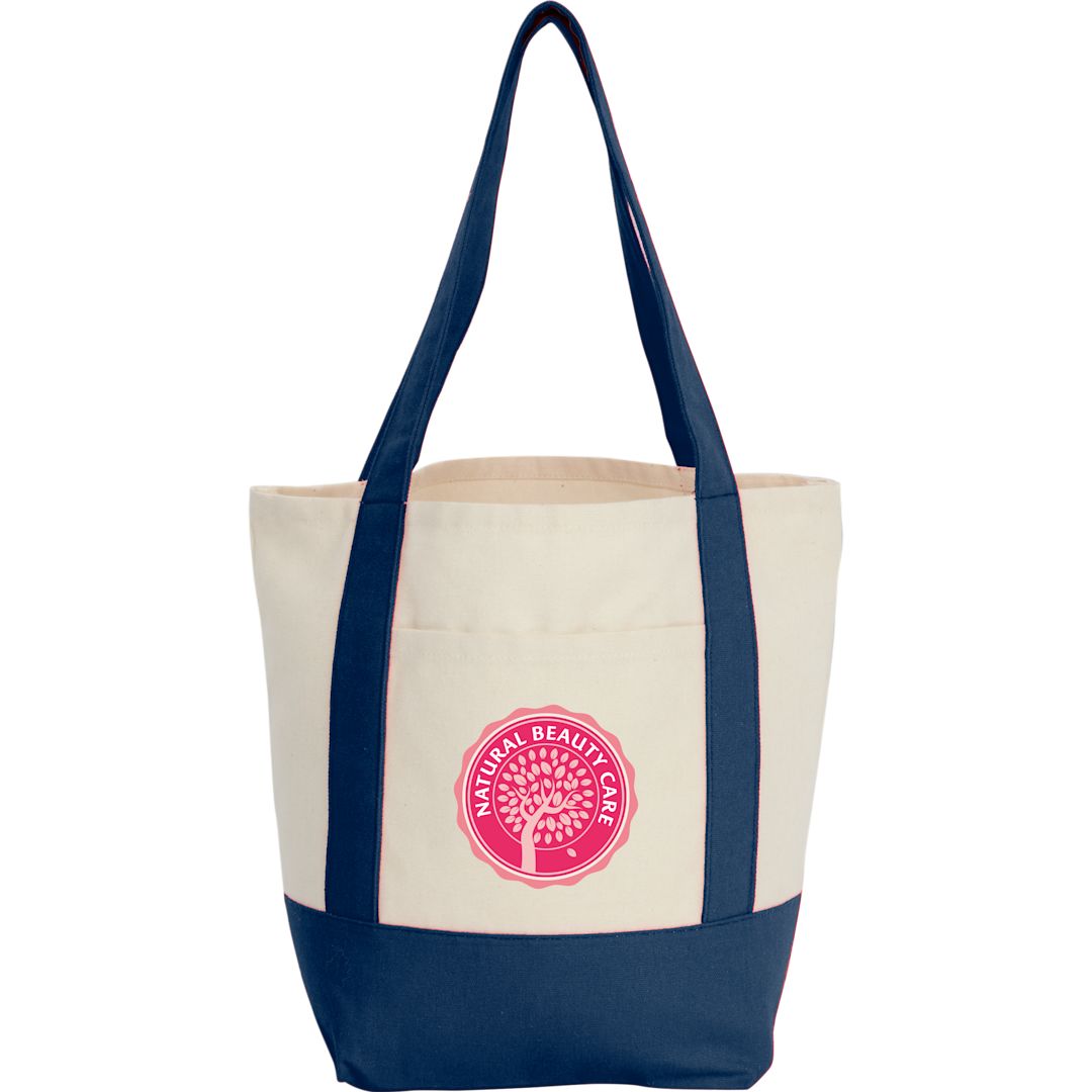 Mini Recycled 8oz Cotton Canvas Tote - 7901-55 Blue
