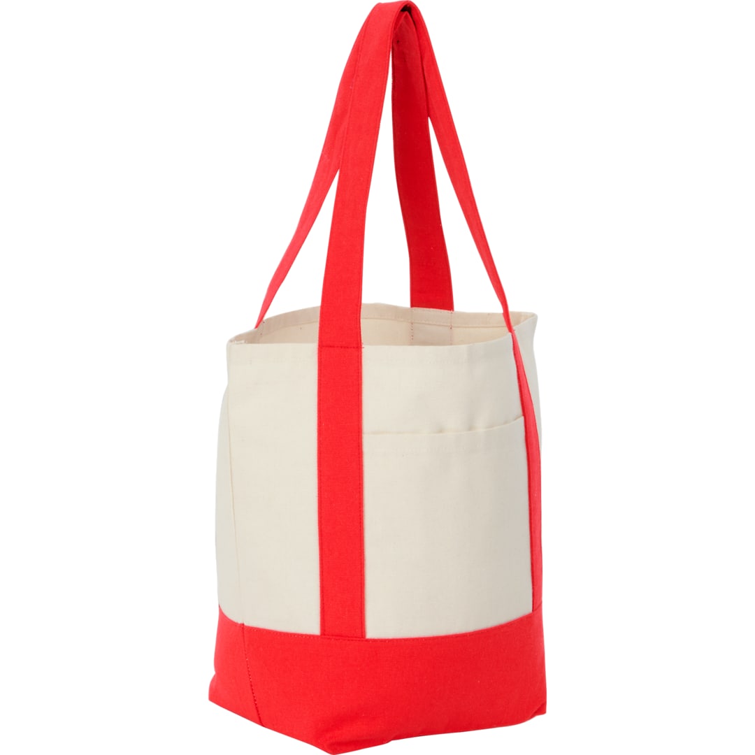 Mini Recycled 8oz Cotton Canvas Tote - 7901-55 Red