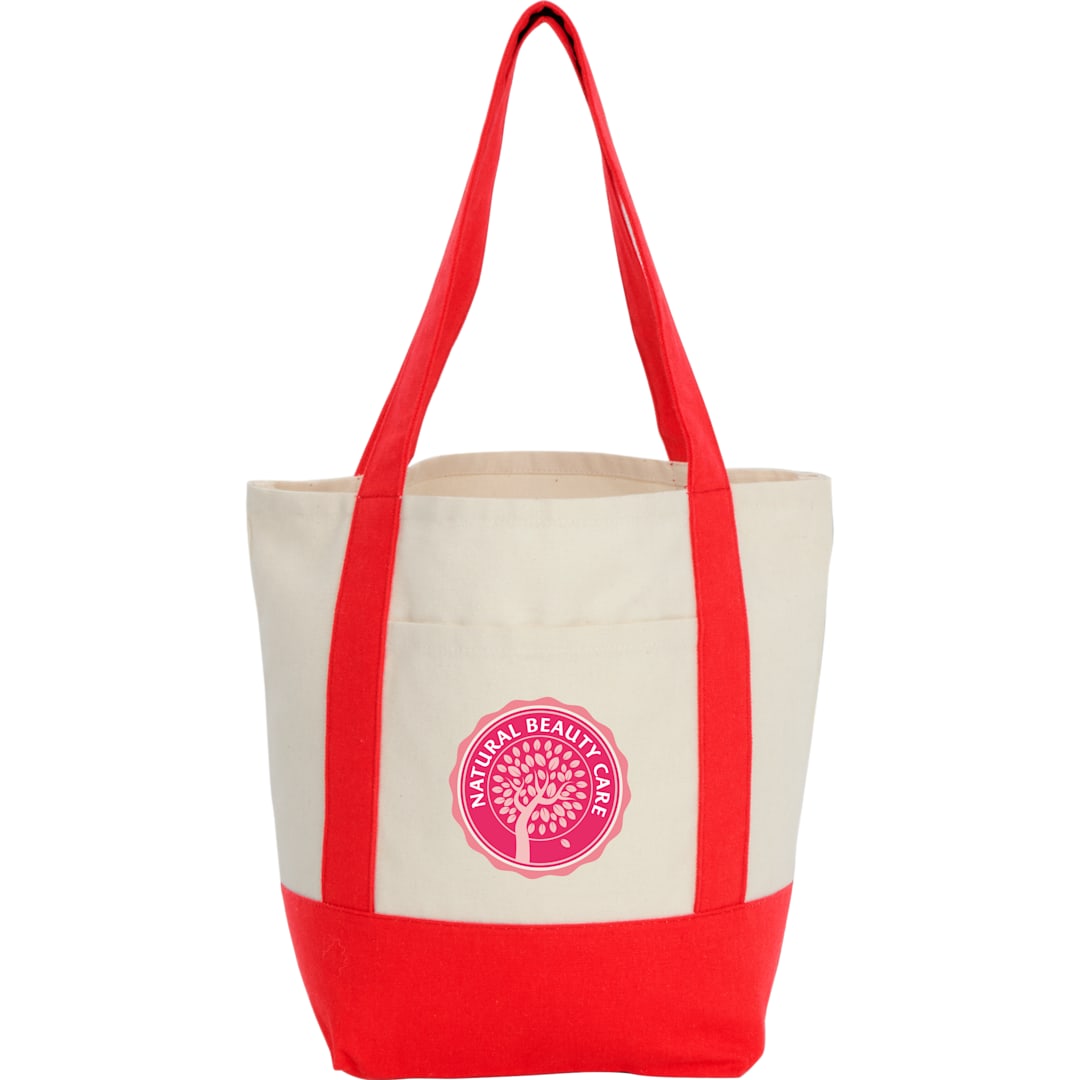 Mini Recycled 8oz Cotton Canvas Tote - 7901-55 Red