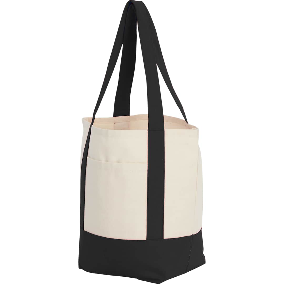 Mini Recycled 8oz Cotton Canvas Tote - 7901-55 Black