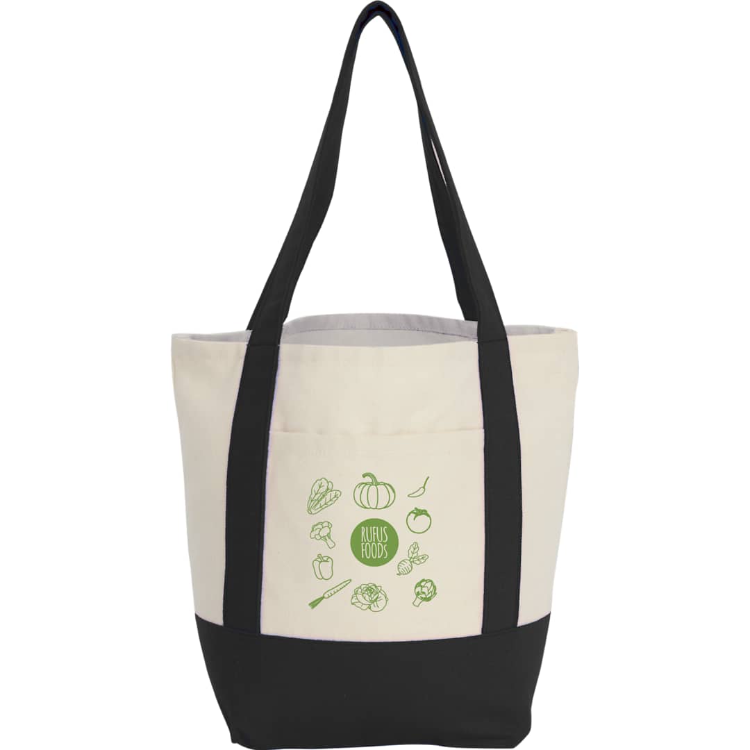 Mini Recycled 8oz Cotton Canvas Tote - 7901-55 Black