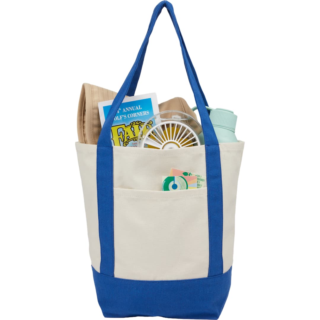 Mini Recycled 8oz Cotton Canvas Tote - 7901-55 Blue