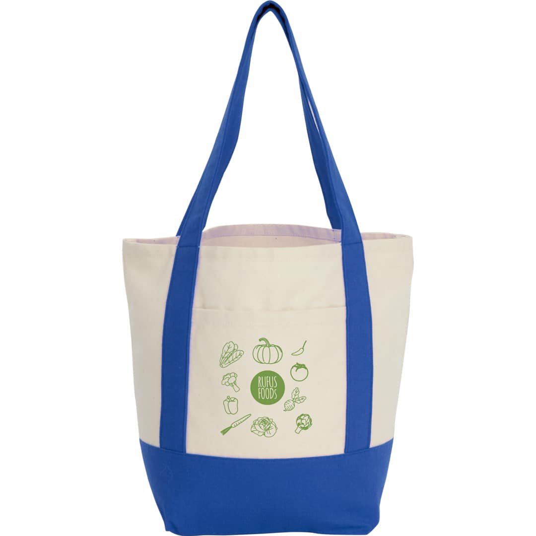 Mini Recycled 8oz Cotton Canvas Tote - 7901-55 Blue