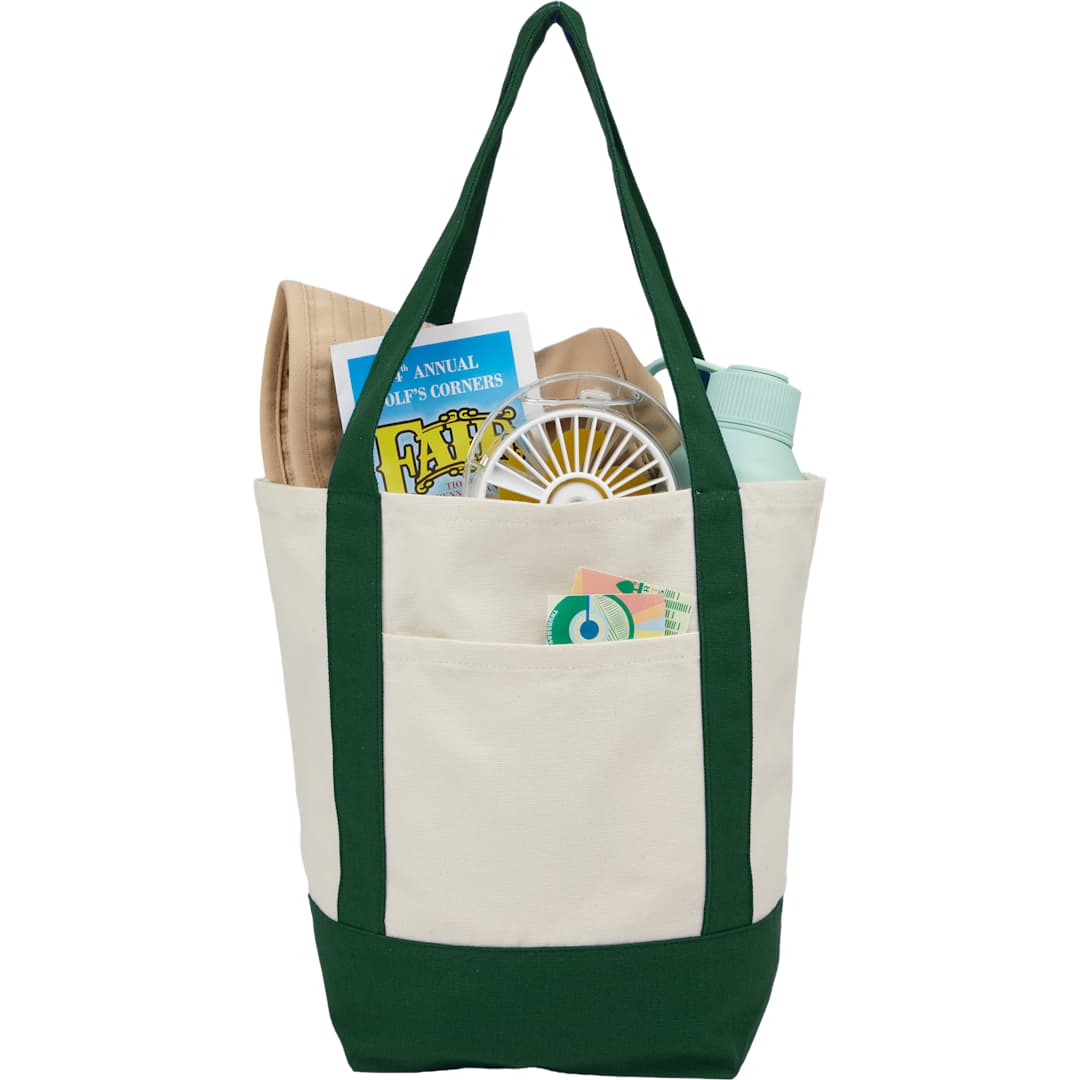 Mini Recycled 8oz Cotton Canvas Tote - 7901-55 Green